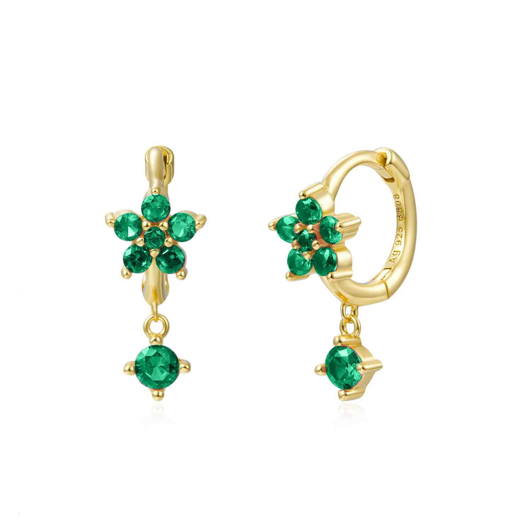 LYNNE GOLD GREEN EARRINGS