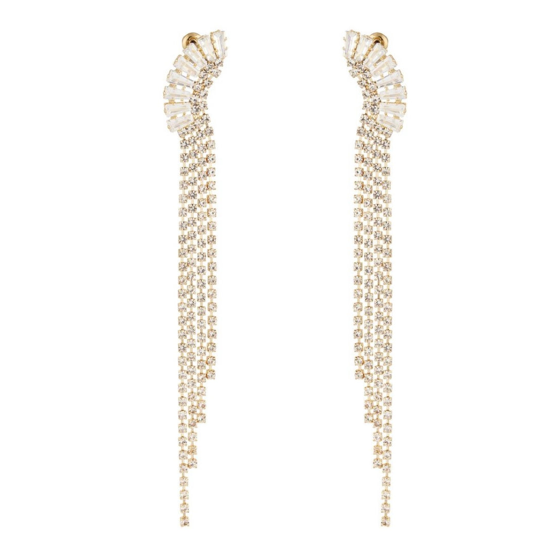 CERSE GOLD WHITE EARRINGS