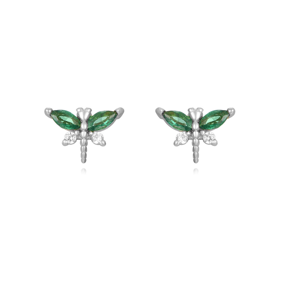 DRAGONFLY SILVER EARRINGS