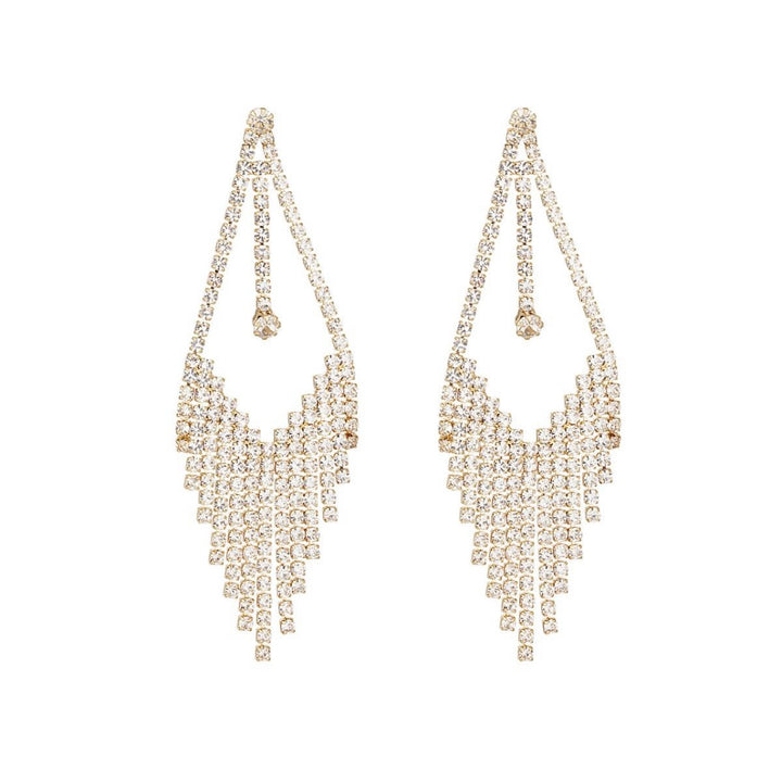 VIRNA GOLD WHITE EARRINGS