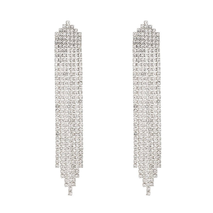 VINNY SILVER WHITE EARRINGS