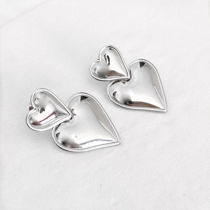 LOVE SILVER EARRINGS