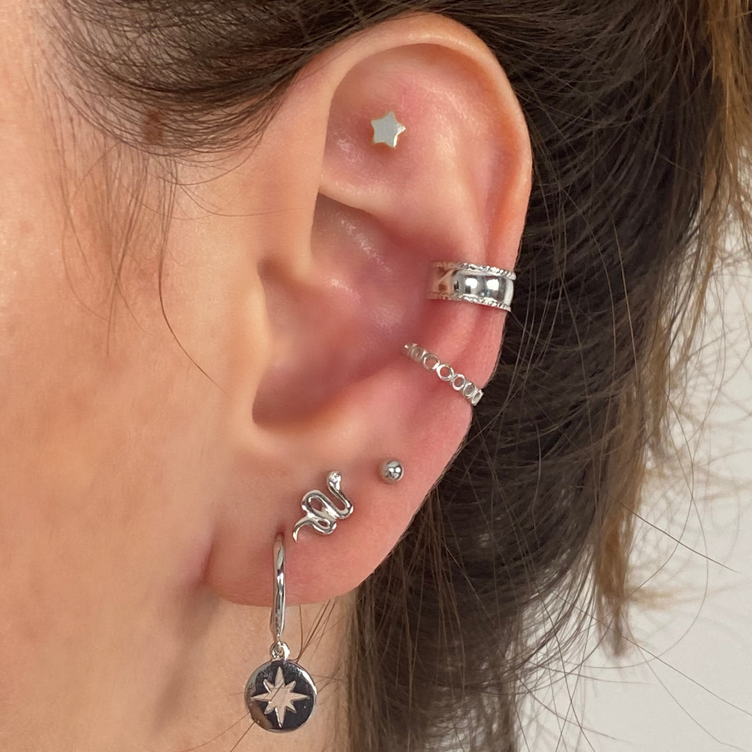 PIPER SILVER EARCUFF